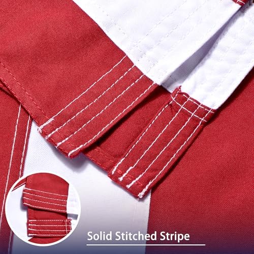 American Flags for Outside 3x5 FT-Spun Polyester US Flag with Embroidered Stars, Brass Grommets - All Weather USA Flag for Outdoor Use