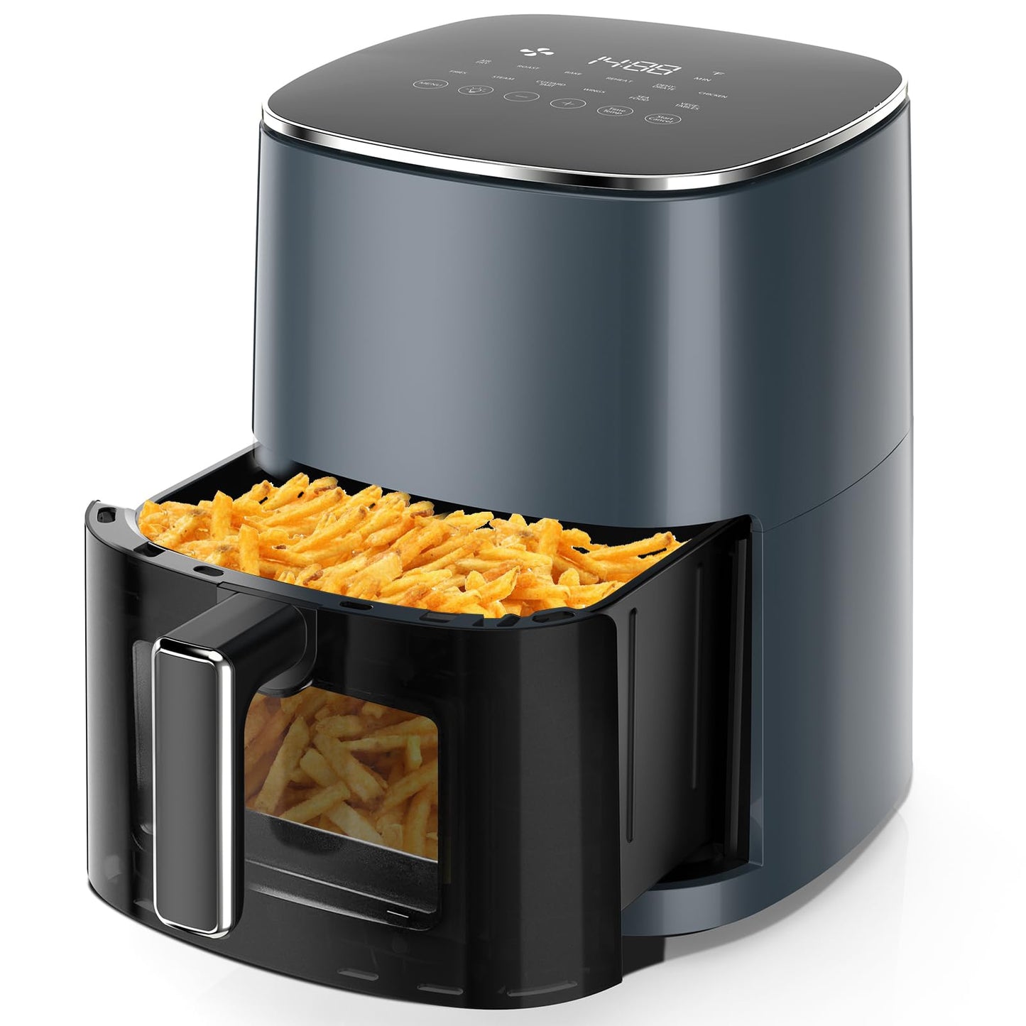 Air Fryer, 6-Quart with Viewing Window, 12-in-1 Functions - Air Fry, Roast, Reheat, Dehydrate, Bake, Steam, and More, 400ยฐF Max Temperature