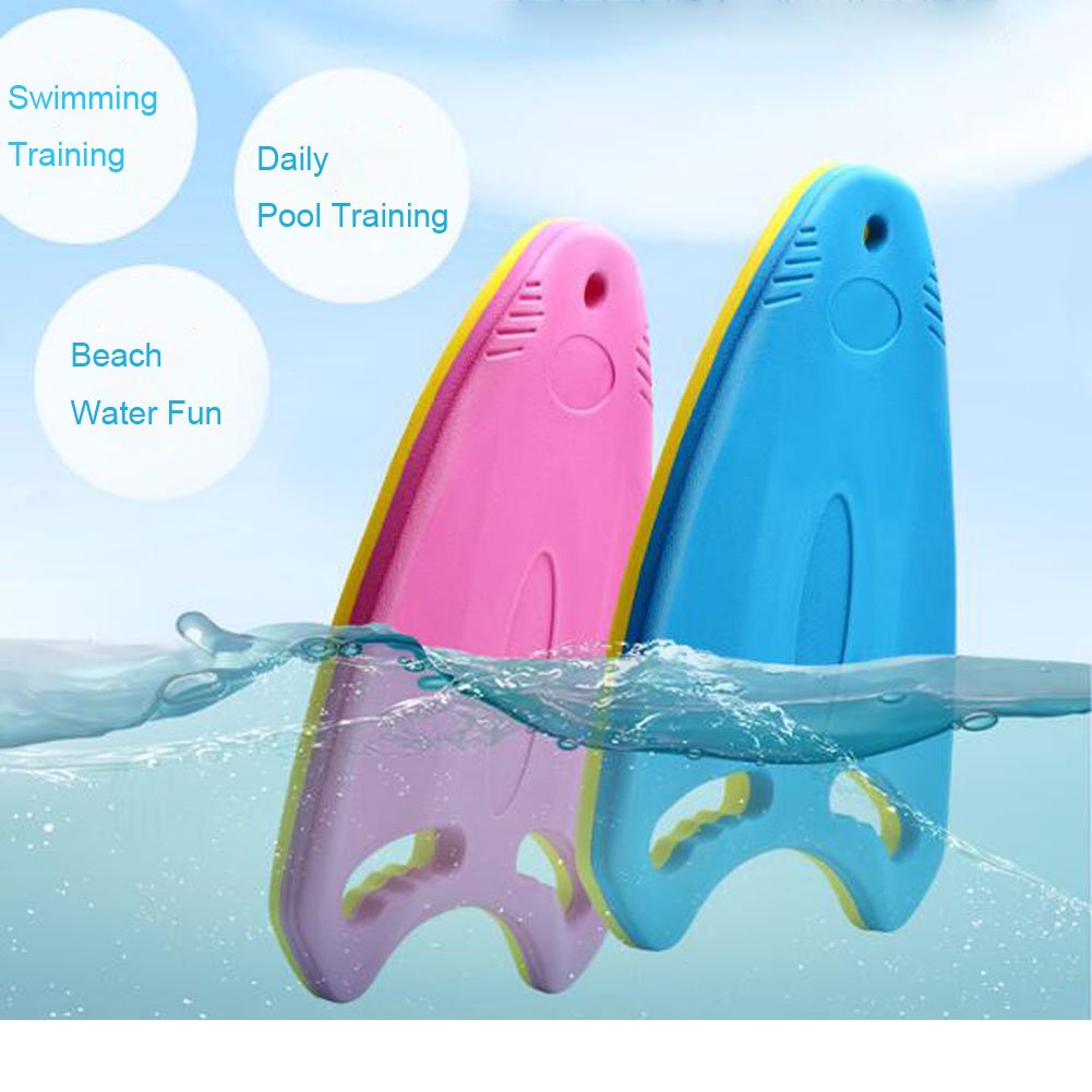Ailike Swimming Board Shark Kickboard Training Aid Pool for Kids Adults (Pink+Yellow)