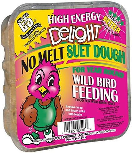 C&S High Energy Delight No Melt Suet Dough 11 Ounces,(Pack of 12)