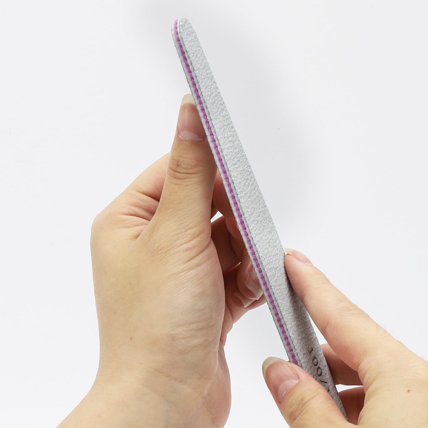 BTYMS 25 Pieces 100/180 Grit Nail Files for Acrylic Nails and Natural Nails, Reusable Emery Boards Coarse and Medium Grit Salon Grade Nail File