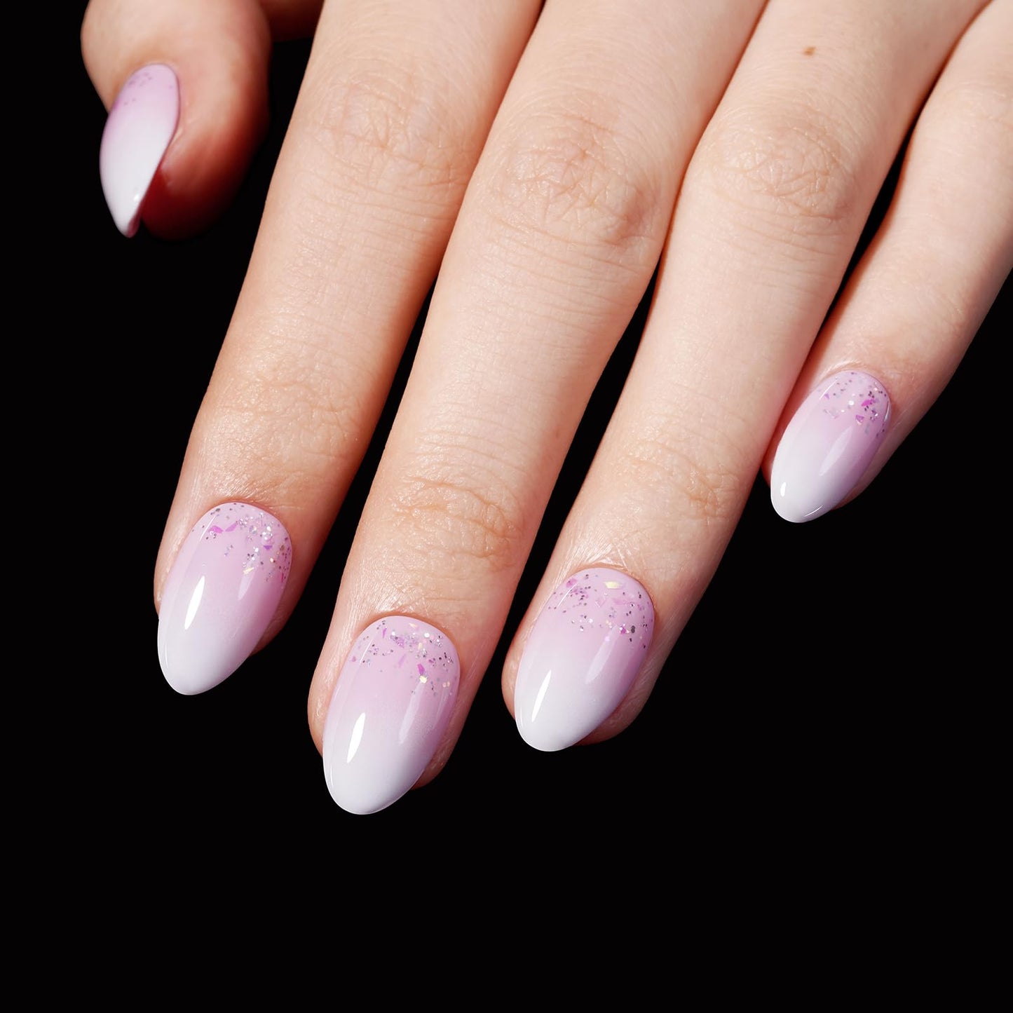AILLSA Short Almond Nail Tips with Box, 15 Sizes Press On Gel Nail Tips Double Matte Pre-Buffed Almond Shaped Nails Tips Soft Full Cover Clear False Nail Tips for Nail Extension, 240PCS