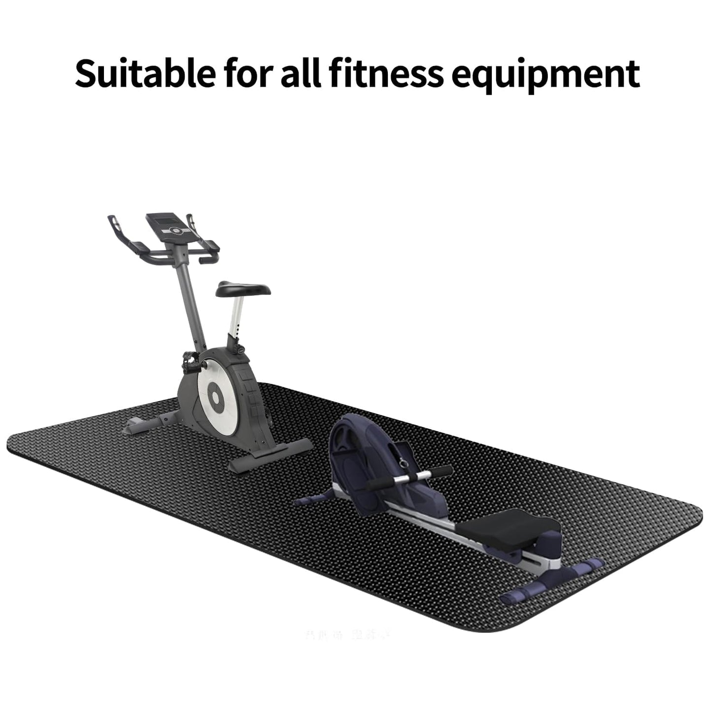 Exercise Equipment Mat,Treadmill Mat, Exercise Bike Trainer Mat, Fitness Home Gym Mat, Elliptical Mat,Spin Bike Mat,Small And Large Exercise Mat,Workout Pads For Floor,Workout Matt For home Gym Carpet