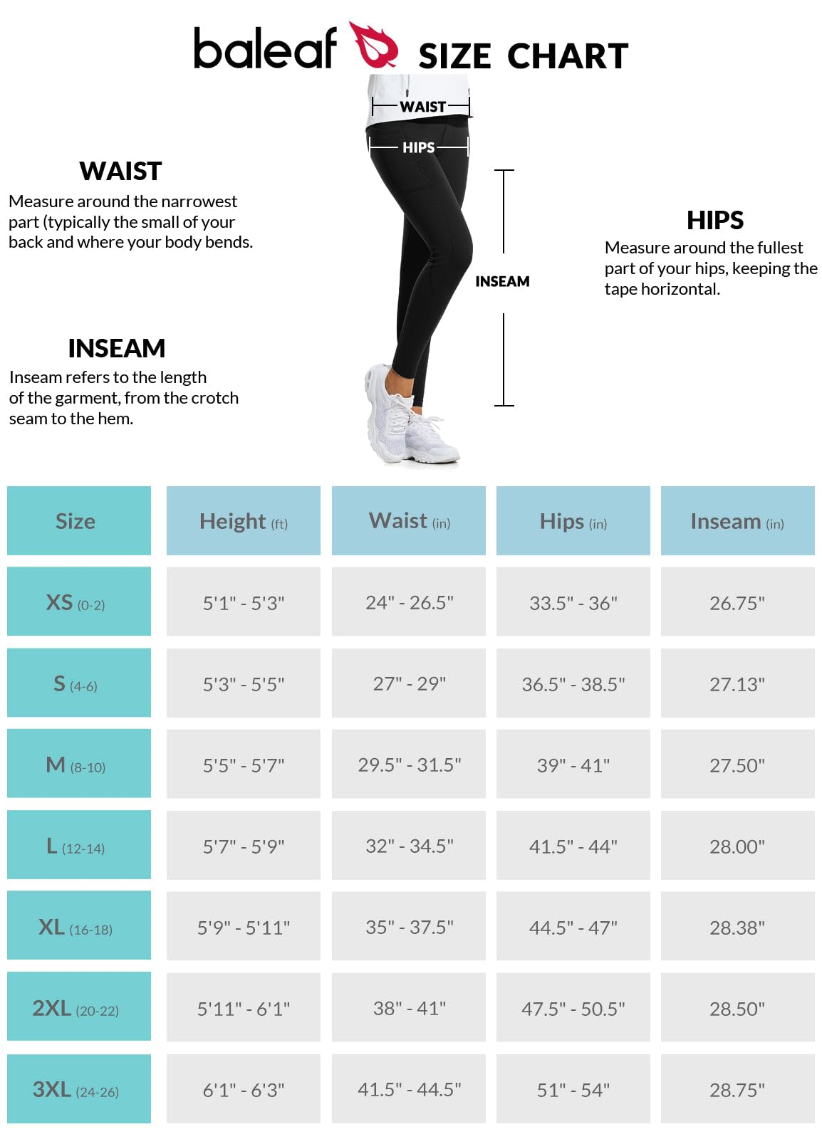 BALEAF Fleece Lined Leggings Women Waterproof Thermal Winter Hiking Pants Warm Tights Skiing Running Yoga Travel Gear Black S