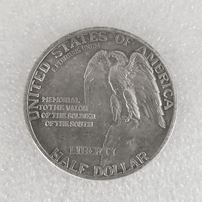 Antique Silver Coins, American Ancient Coin Collection, Flowing Hair Silver Dollar & Morgan Dollar Coin, U.S. Old Coins for Collectors, Commemorative Coins (Stone Mountain 1925)