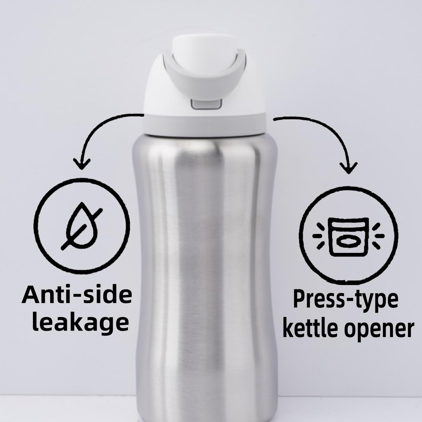 QAZVYX Replacement Cap for Owala Freesip, One-Touch Water Bottle Top Cap Compatible with Owala Cup 16oz 24oz 32oz 40oz, BPA-Free Replacement Accessory for Owala Free Sip, No Leak, Off-White. (1white)