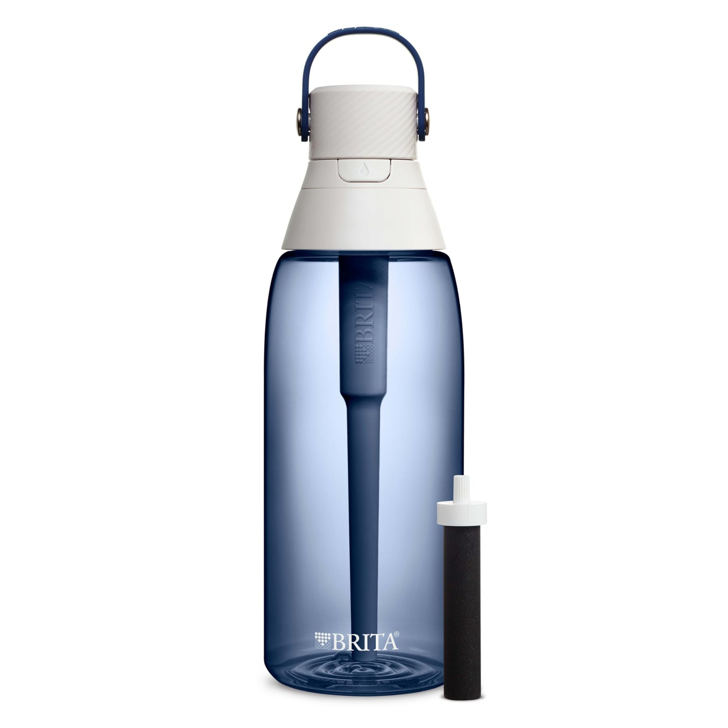 Brita Insulated Filtered Water Bottle with Straw, Reusable, Christmas Gift and Stocking Stuffer For Men and Women, BPA Free Plastic, Night Sky, 36 Ounce