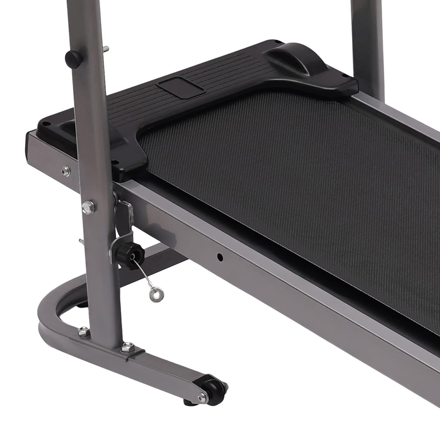 RustyVioum Folding Treadmill W/Incline, 264.55lbs Capacity Portable Treadmill with LED Display Under Desk Treadmills for Home Gym Office, 43.3 * 22.04inch Black Easy Assembly