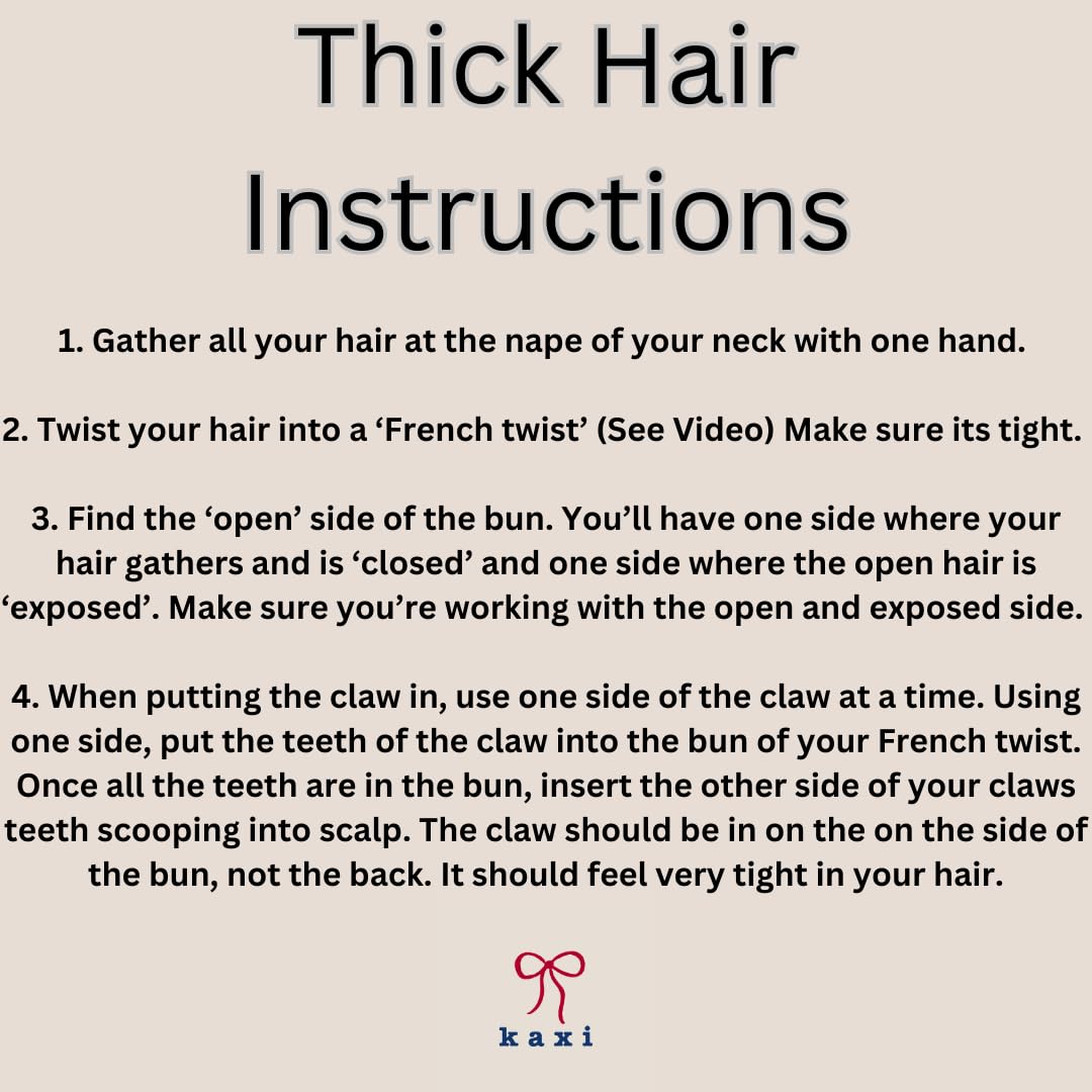 KAXI The ORIGINAL Hold Everything Hair Claw - Perfect for Thick & Thin Hair Straight, Wavy & Curly | Strong Clip With 52 teeth & Many Colors to Choose (Neon Orange)