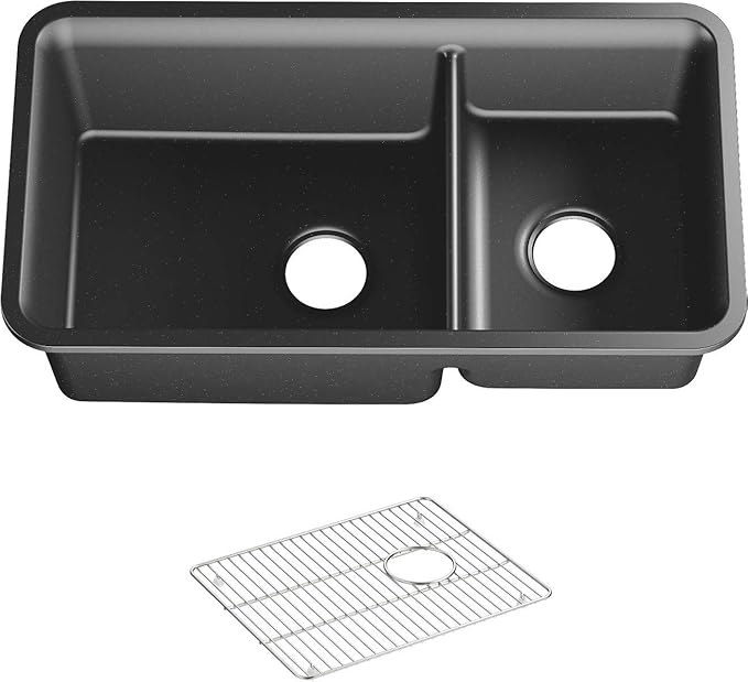 KOHLER 8204-CM7 Cairn Sink, 33 in, Matte Graphite