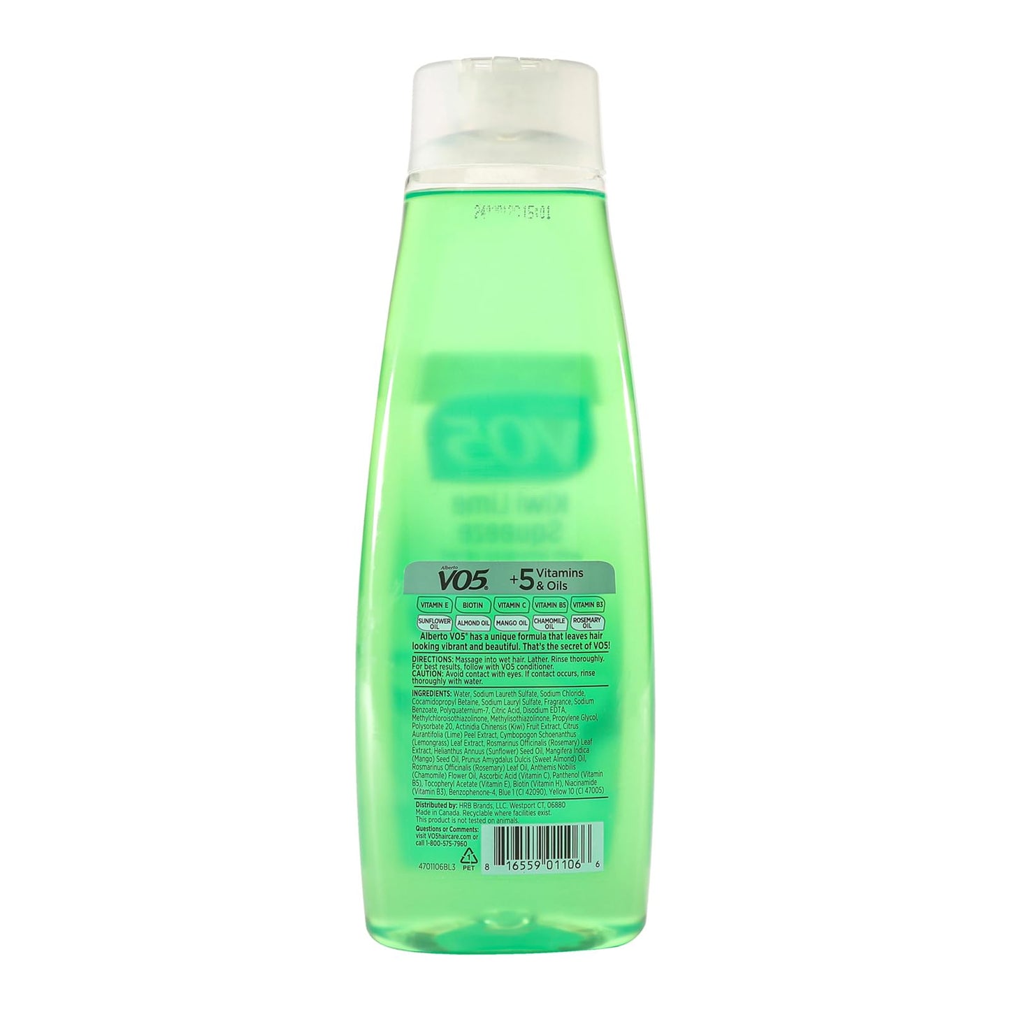 Alberto VO5 V05 Herbal Shampoo, Kiwi & Lime Squeeze, 15 oz