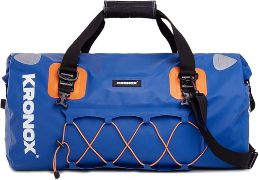 KRONOX Waterproof Duffel Bag - Large Heavy-Duty Drybag for Boating, Camping and Travel
