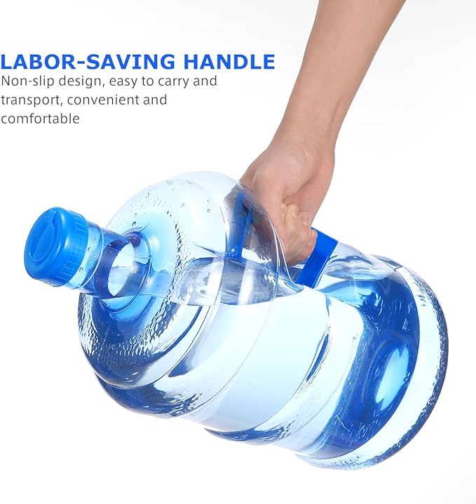 PACKOVE 5L Water Bottle Gallon Water Bottle Plastic Water Jug with Handle Leak Proof Water Bottle Reusable Water Jug for Gym Sports Office Daily