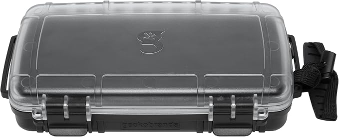 geckobrands Waterproof Dry Box with Silicone Liner – Durable, Dust-Proof, Crush-Proof Storage for Electronics and Gear