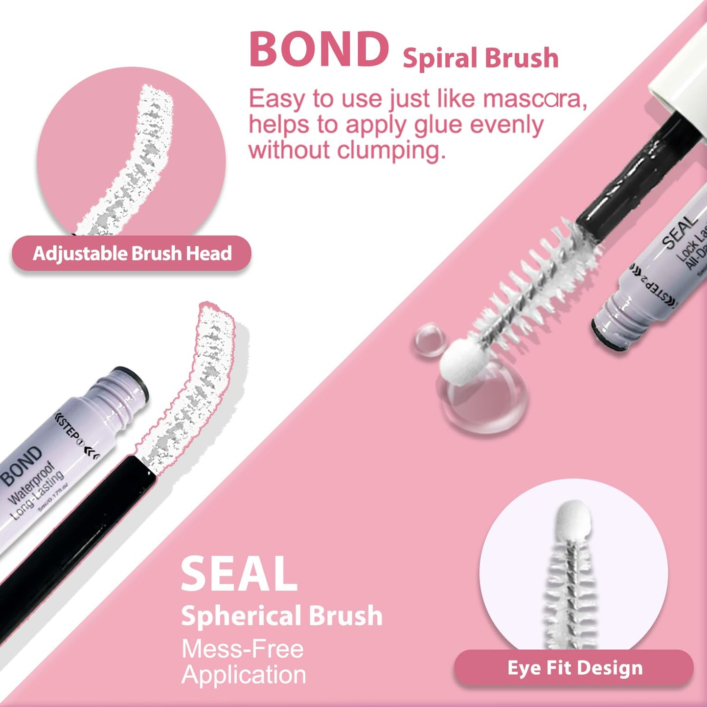 uCoolMe Invisible Lash Band Venus Lash Clusters Plus Bond & Seal