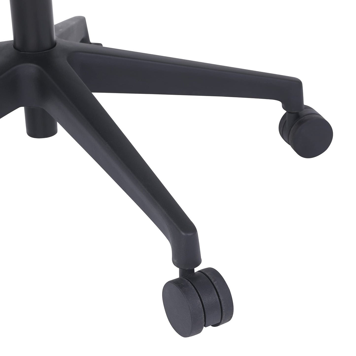 Amazon Basics Mid-Back Mesh Office Drafting Chair Stool with Adjustable Footrest, Flip-Up Arms, Black