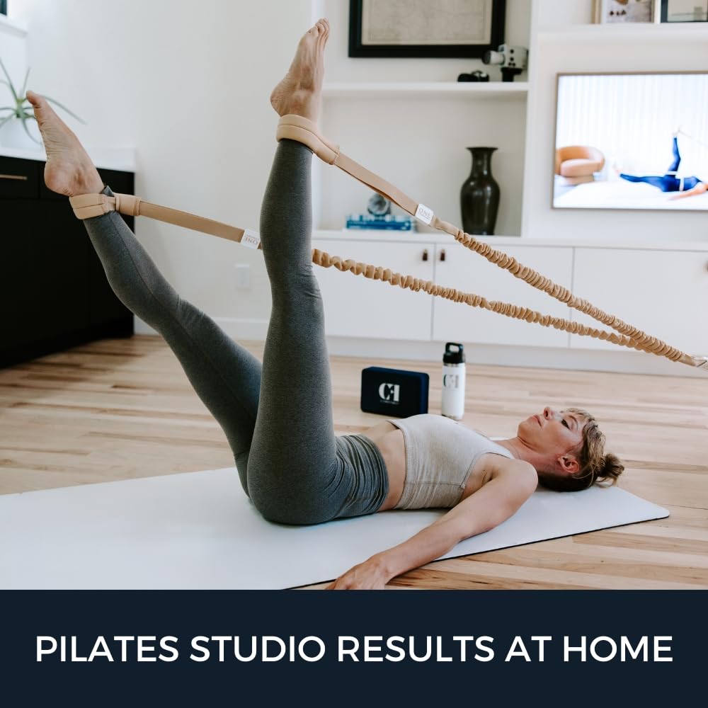 CoreFirst Premium Resistance Pilates Bands, Exercise, Home Gym Workouts – Unleash The Strong, Confident, and Bold Within You!
