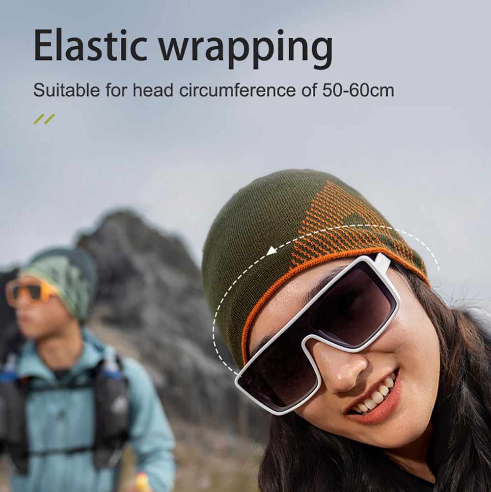 AONIJIE Merino Wool Cuff Beanie Winter Hat for Women Men Soft Knit Beanie Hat for Cold Weather (A#Night Blue,One Size)