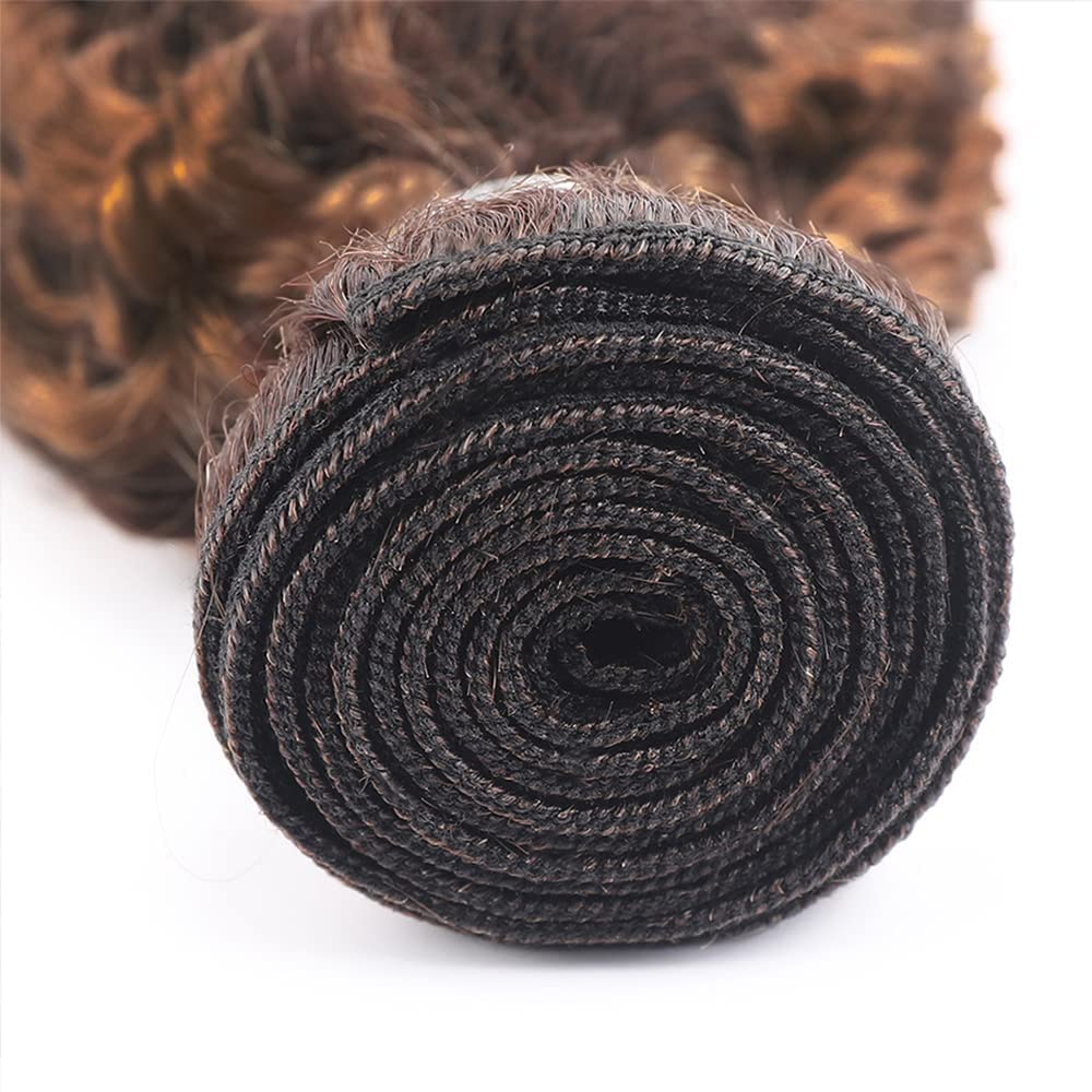 Bafamiya Bundles Human Hair Deep Wave P4/30 Human Hair Bundles Unprocessed Brazilian Virgin Wave Bundles Human Hair P4/30 Human Hair Quick Weave Hair Extension