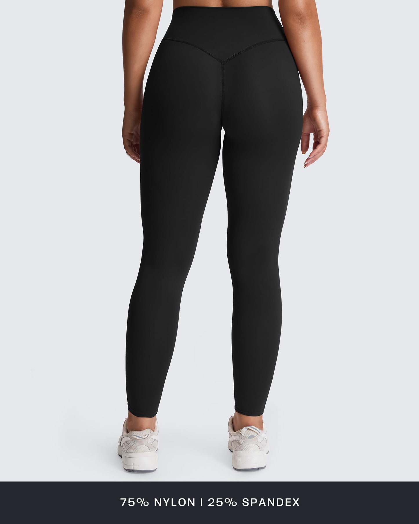 Aoxjox High Waisted Workout Breeze Leggings for Women Tummy Control Buttery Soft Yoga Pants 26" (Black, X-Small)