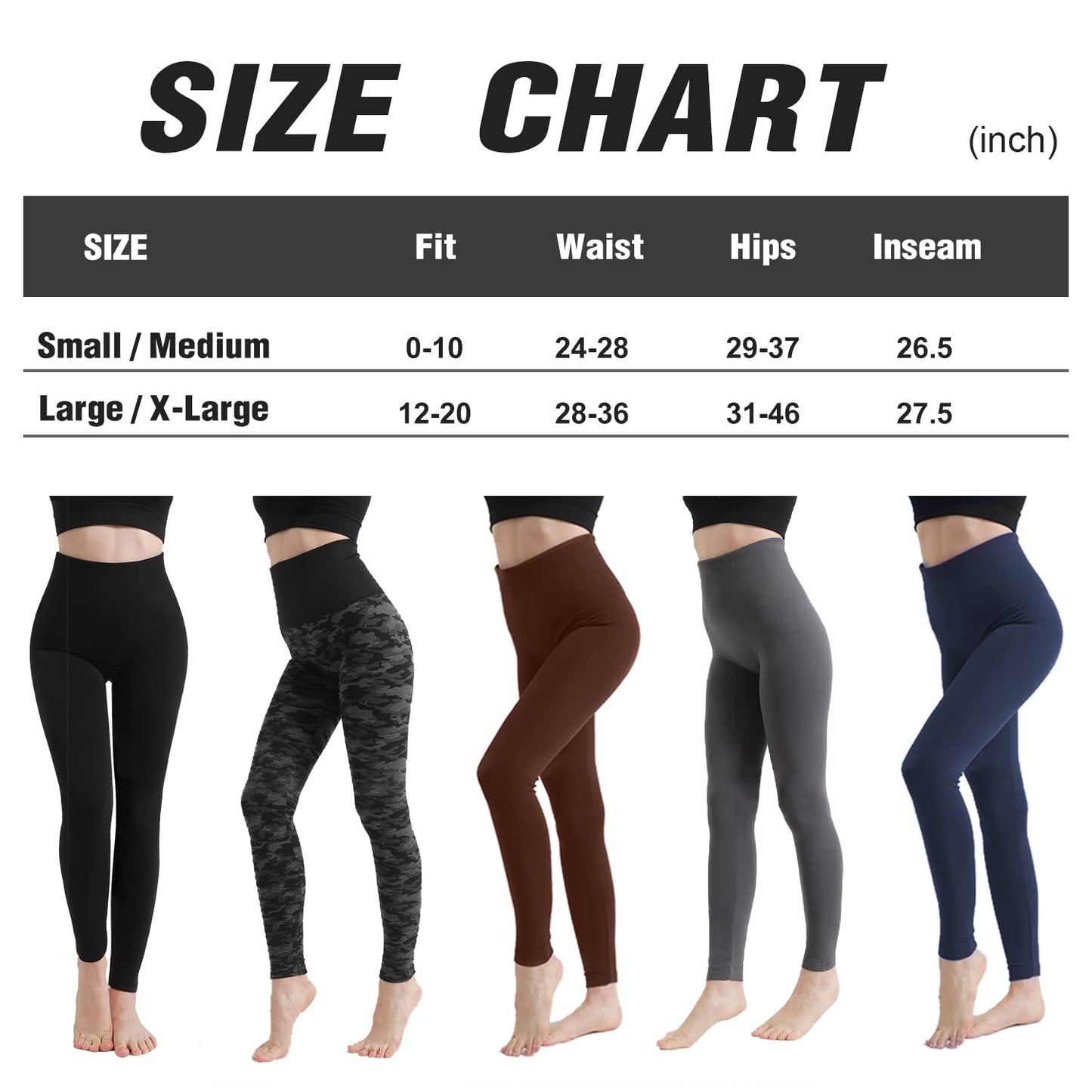 Aoliks Women's Fleece Lined Leggings Winter High Waisted Soft Stretch Thermal Warm Workout Yoga Pants Nude