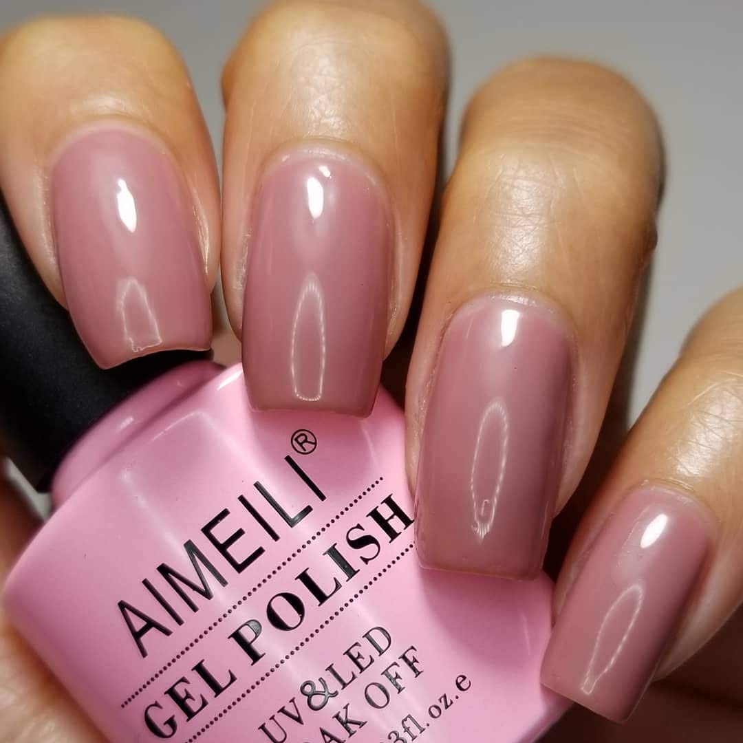 AIMEILI Soak Off U V LED Nude Gel Nail Polish - Eur So Chic (032) 10ml