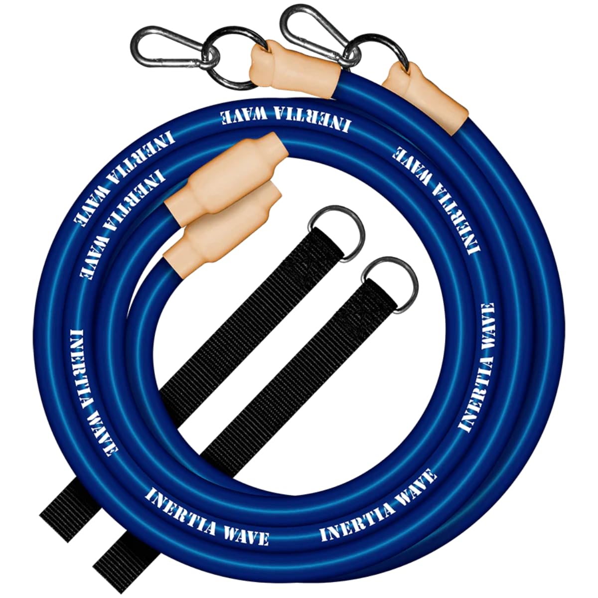 Inertia Wave Dynamic Rubber Battle Ropes Alternative for Home and Gym | Maximize Calorie Burn | Revolutionary Fitness Equipment for Abs and Full Body Workout | Royal Blue
