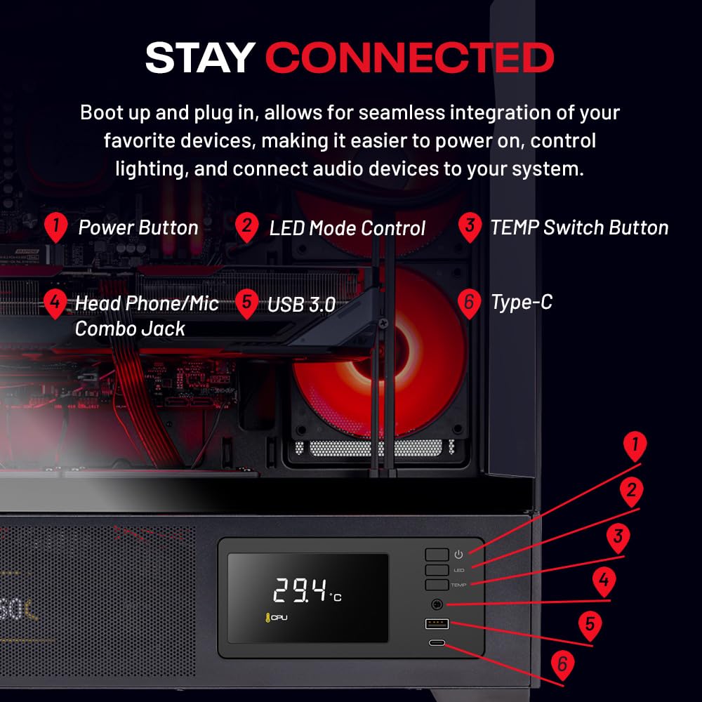 Skytech Gaming Azure 3 Plus Desktop PC, Ryzen 9 9900X 4.4 GHz (5.6GHz), NVIDIA RTX 5070 Ti 16GB, 2TB Gen4 NVMe SSD, 32GB DDR5 RAM 5200 RGB, 850W Gold ATX 3 PSU, 360mm ARGB AIO, Wi-Fi, Win 11