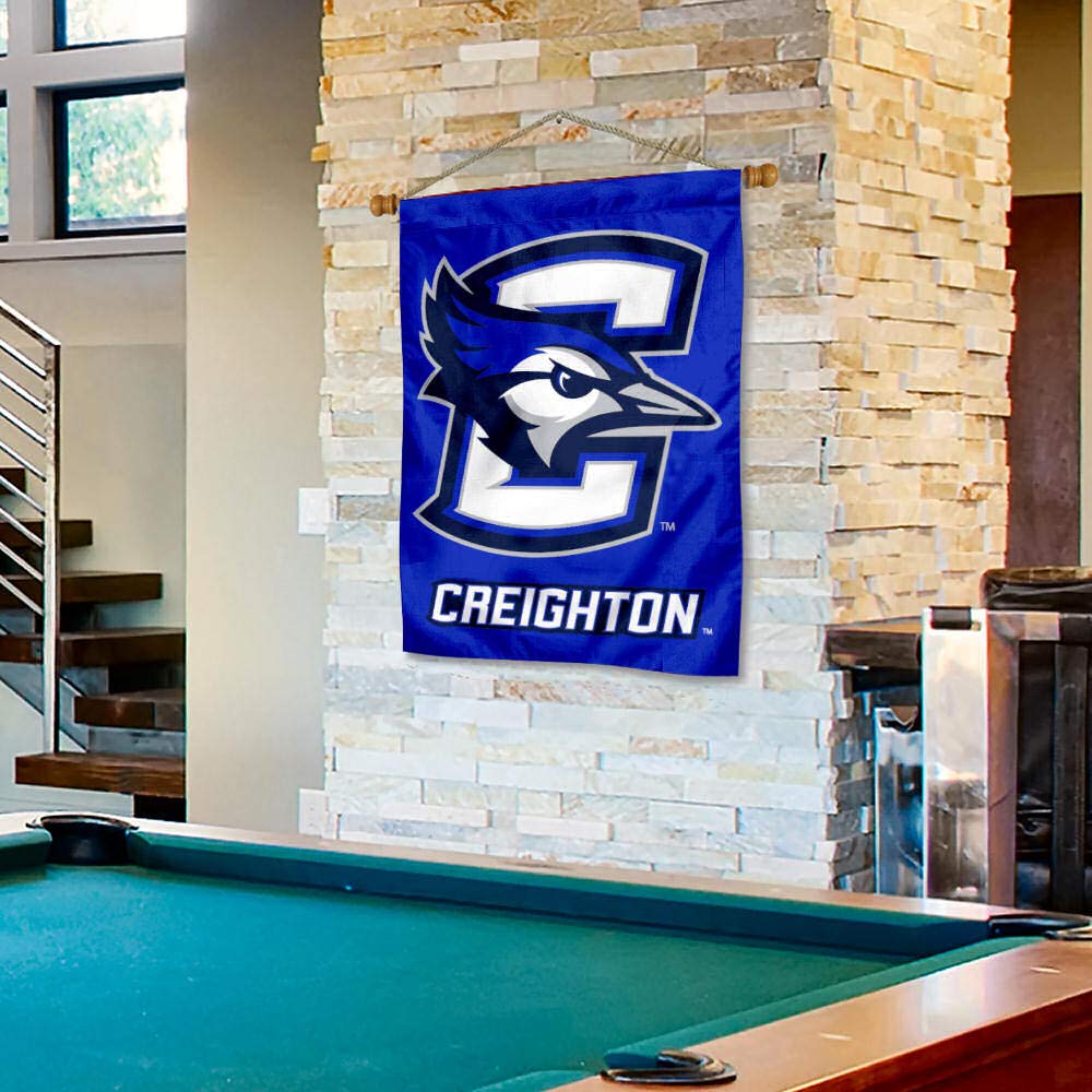 College Flags & Banners Co. Creighton University Banner Flag and Wood Banner Pole Set