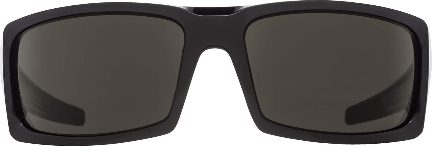 Spy Optic Men's General Rectangular Sunglasses, Ansi Black/Gray, 60 mm