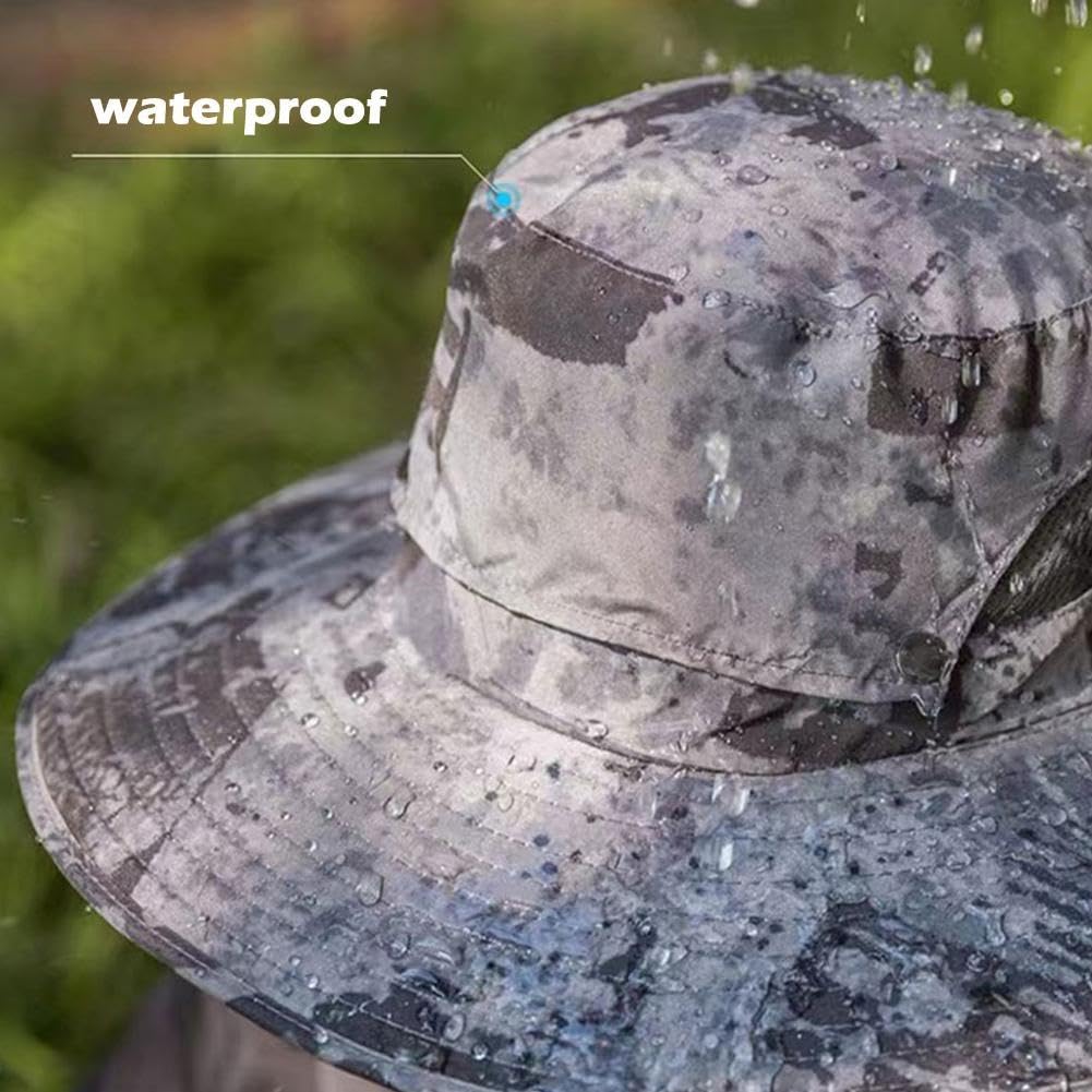 Wide Brim Sun Hat with 2 Solar Fan, Fishing Hat for Men, Solar Powered Fan Fishing Hats, 3 Speed Adjustable Fan Hat for Beach Garden Hiking Outdoor Sports