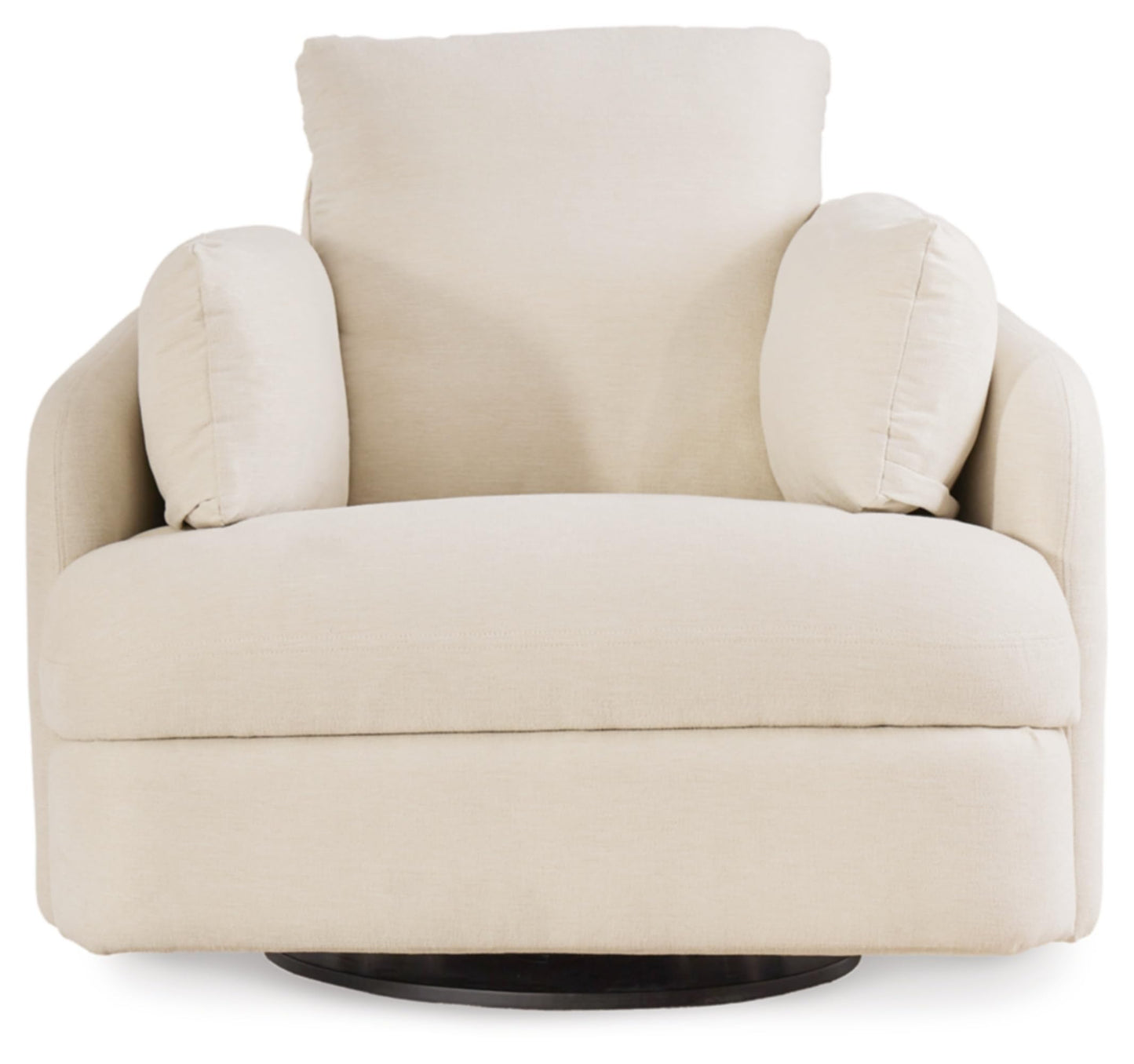 Signature Design by Ashley Modmax Coastal Press-Back Swivel Glider Rocker Recliner with Machine Washable Cover, Hidden Storage Compartments and 2 Bolster Pillows, Beige