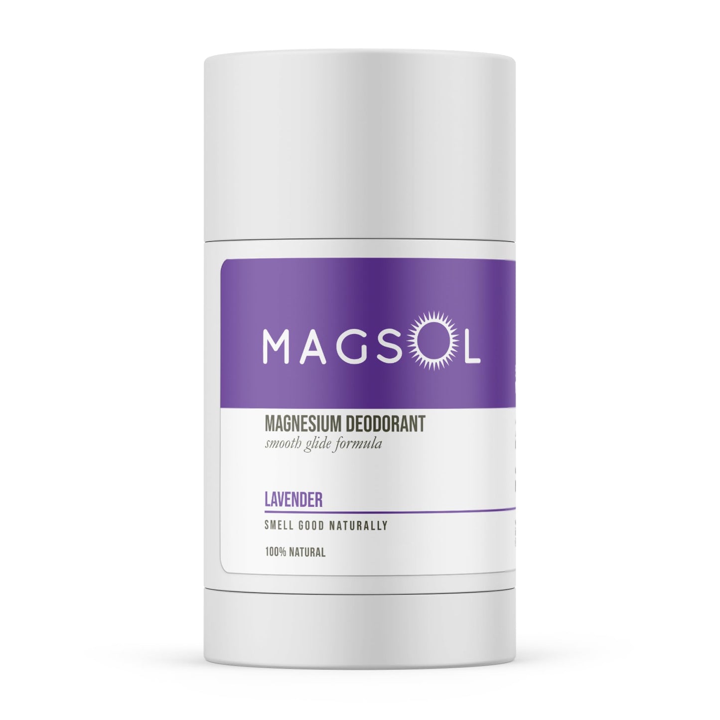 MAGSOL Natural Deodorant for Women & Men | Aluminum Free Deodorant for Women | Gentle on Skin with Sweet Almond Oil & Beeswax | Baking Soda Free | Paraben & Pthalate Free (Lavender)