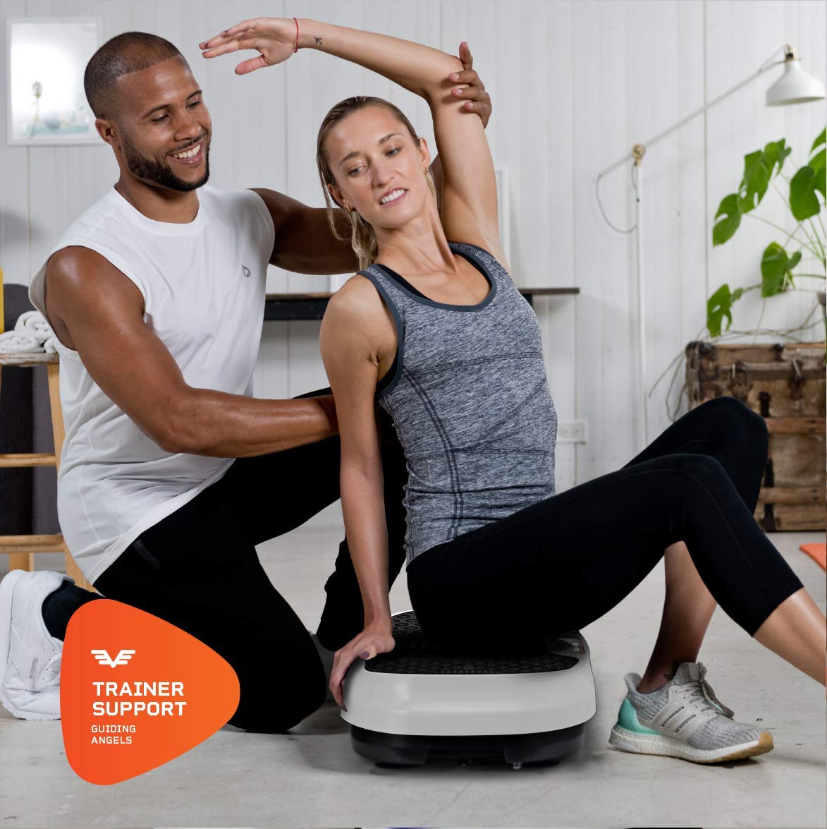 Lifepro Waver Mini Vibration Plate - Whole Body Vibration Platform Exercise Machine - Home & Travel Workout Equipment for Weight Loss, Toning & Wellness - Max User Weight 260lbs