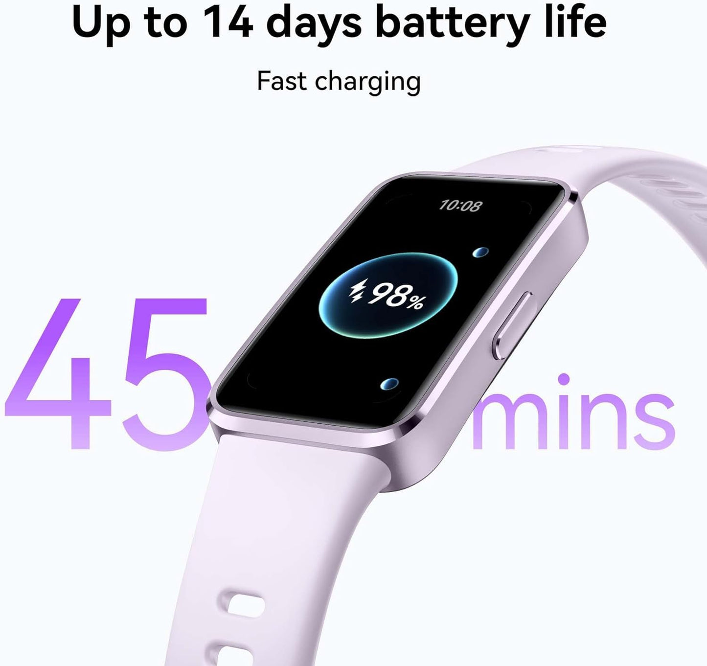 HUAWEI Band 10 Smartwatch Aluminum Alloy Case up to 14 Days Battery Life iOS Android Average Sleep HRV and Sleep Insights with an AI-Powered Fitness Monitoring Tracker Sleep Breathing (Matte Black)