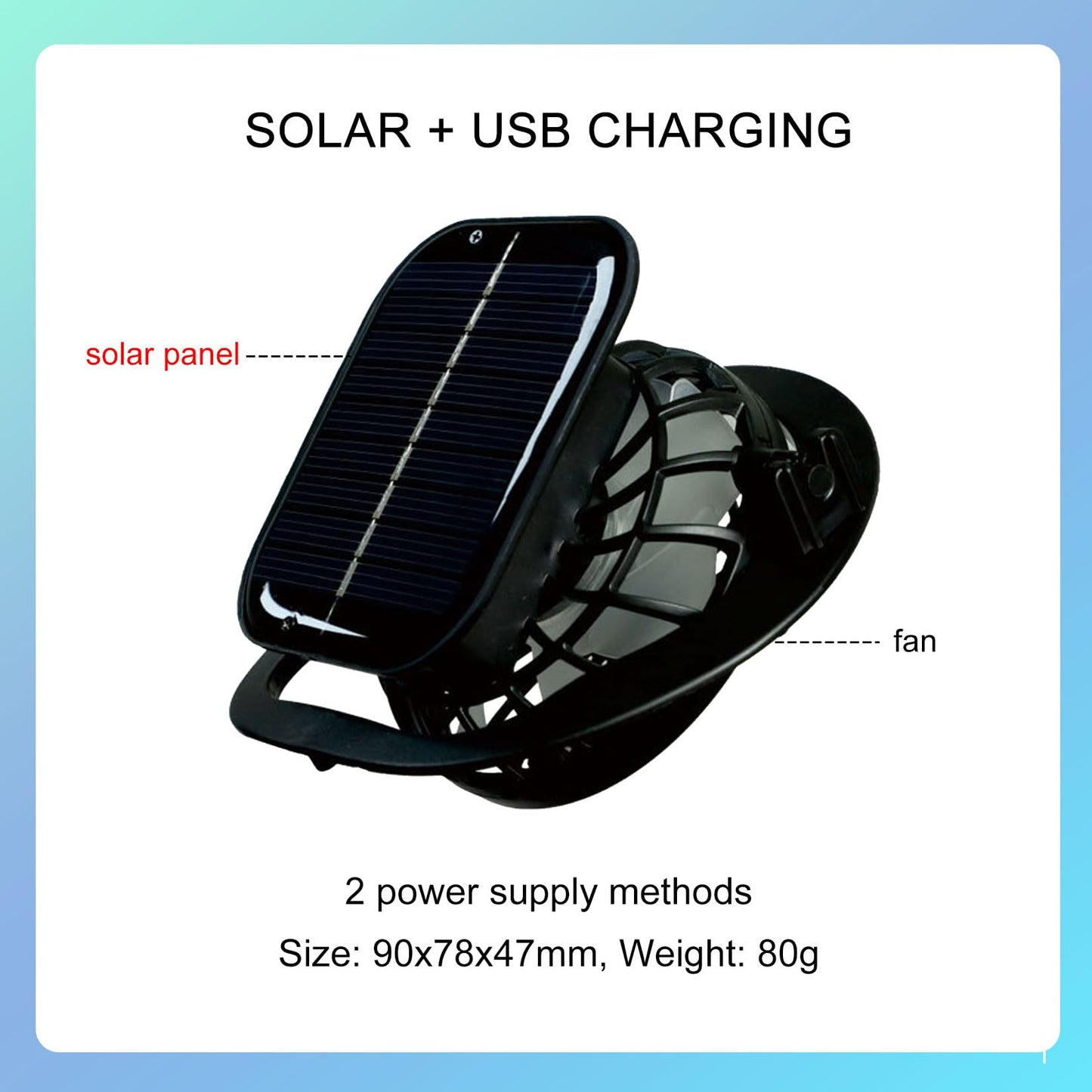 Men Sun Hat with 2 Solar Fan UPF 50+ Fishing Hats Wide Brim UV Protection Sun Hat for Beach Garden Outdoor Sports, USB Charging,Dark gray,One Size