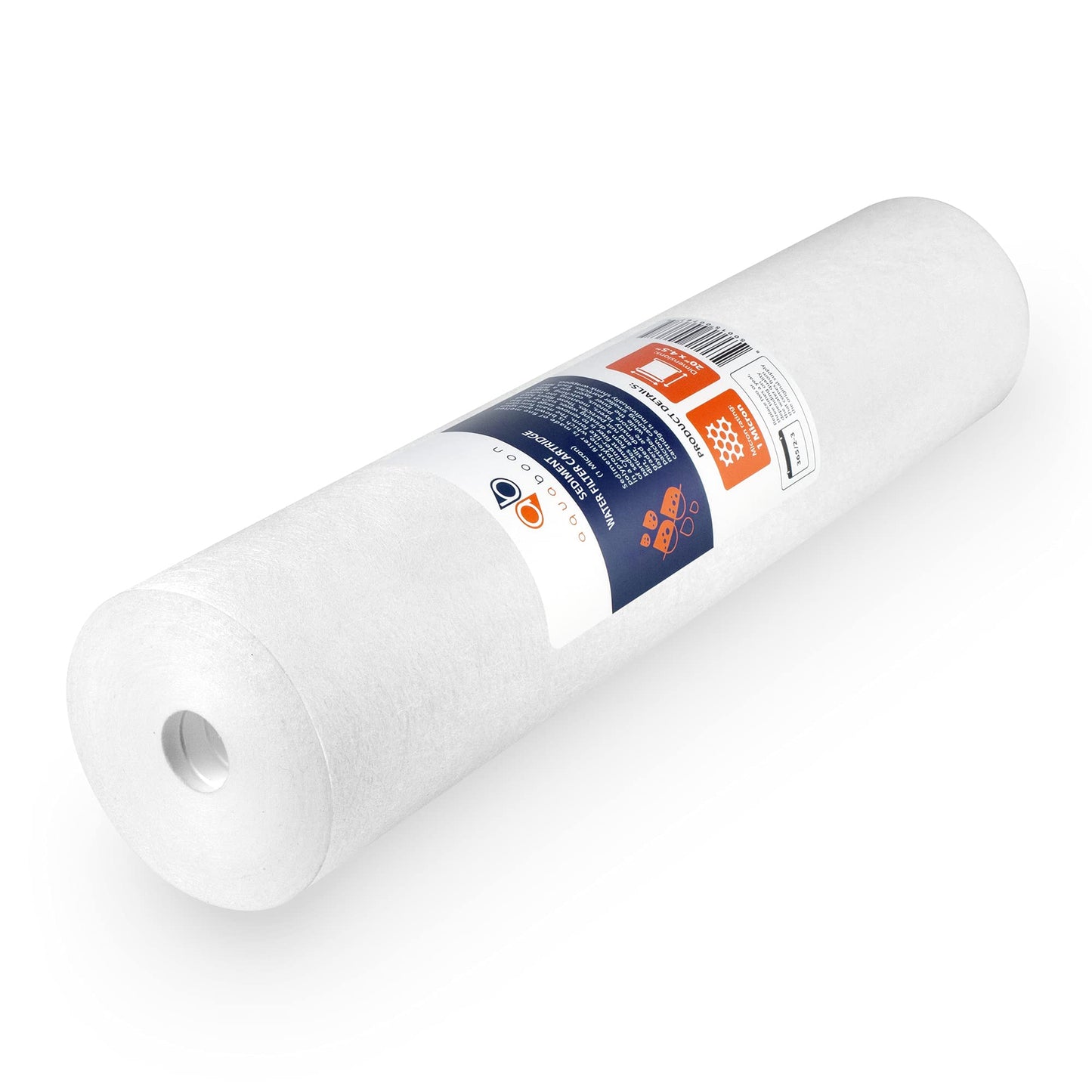 Aquaboon 1 Micron 20" Sediment Water Filter Replacement Cartridge | Whole House Sediment Filtration | Compatible with AP810-2, SDC-45-2005, FPMB5-20, P5-20, FP25B, 155358-43, 6 Pack