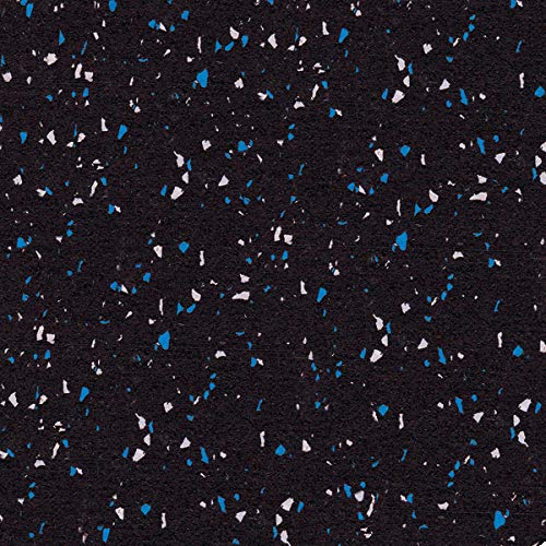 American Floor Mats Ultimate Stand-Alone Gym Mats 10% Blue-Grey 4' x 6' - 1/4" Thick
