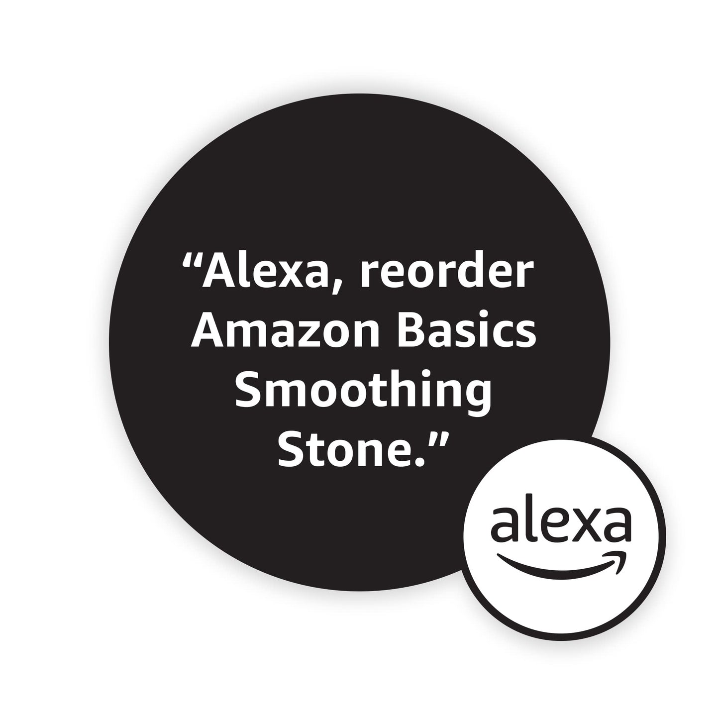 Amazon Basics Smoothing Stone 6-Pack, Grey