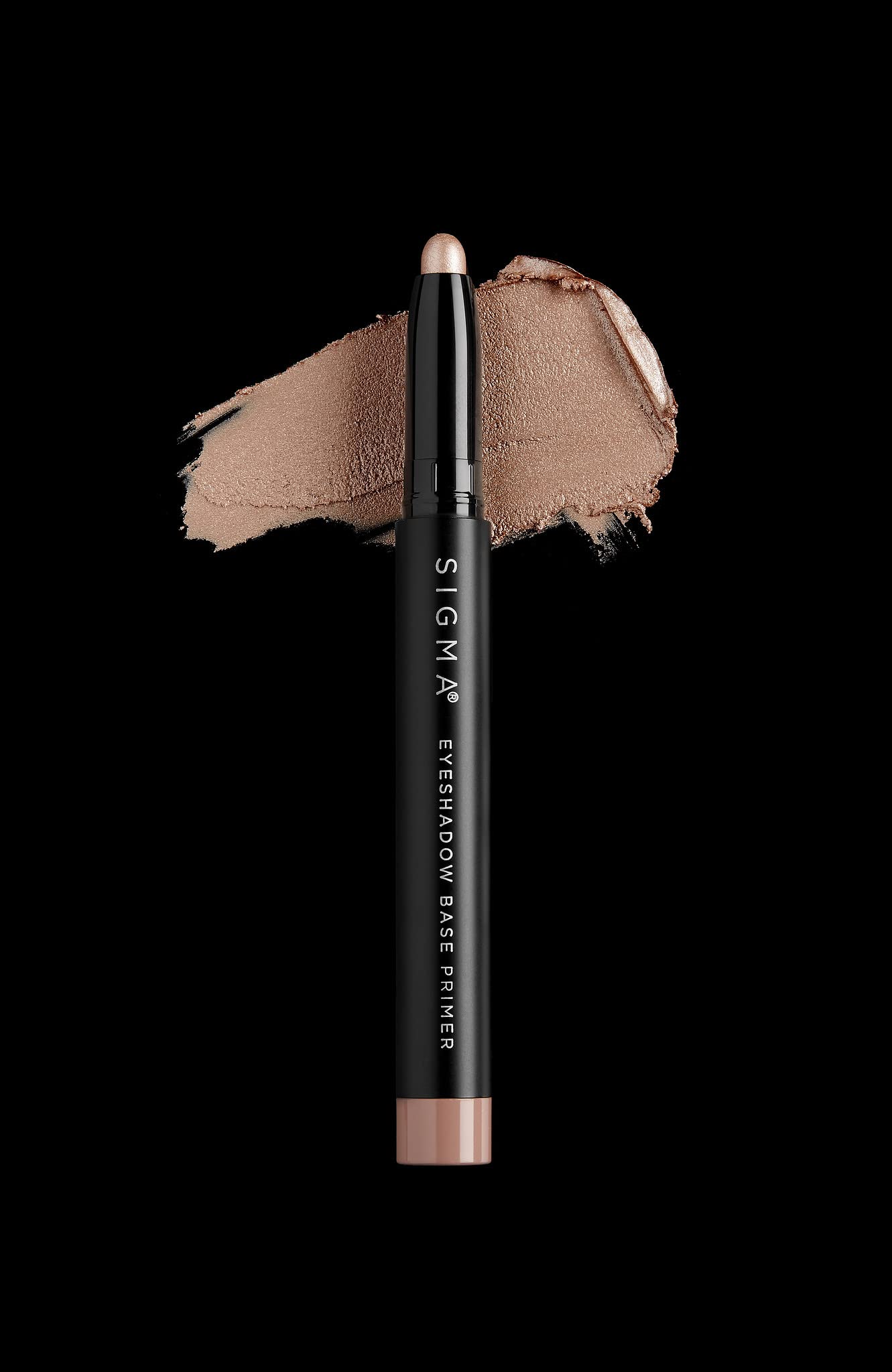 Sigma Beauty Eyeshadow Primer Base – Professional Grade Eye Primer Crayon w/Retractable Tip for Long-Lasting Makeup & All-Day Color Payoff, Prevents Creasing (Bubbly, Pinky Peach Champagne Shimmer)