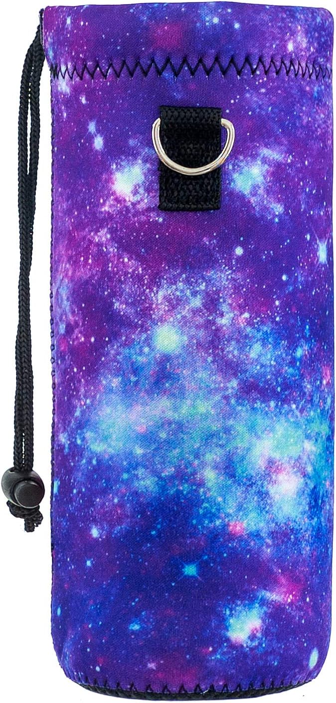 Water Bottle Sling Case Bag Carrier Holder - 500ML 750ML 1000ML Neoprene Water Bottle Sleeve Cooler Cover Pouch with Adjustable Shoulder Strap for Men Women Travel Camping Walking Hiking Running