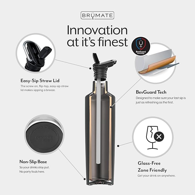 BrüMate ReHydration Mini Kids Water Bottle | 100% Leakproof Insulated Water Bottle for Kids with Straw | Stainless Steel Water Canteen | Perfect Kids Water Bottle for School | 16oz (Daisy)