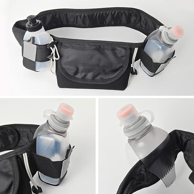 Sports Water Bottles 8.5 Ounce(250ml) &6 Ounce(175ml),BPA Free for Running, Cycling, Walking, Indoor, Outdoor - 2 Pcs