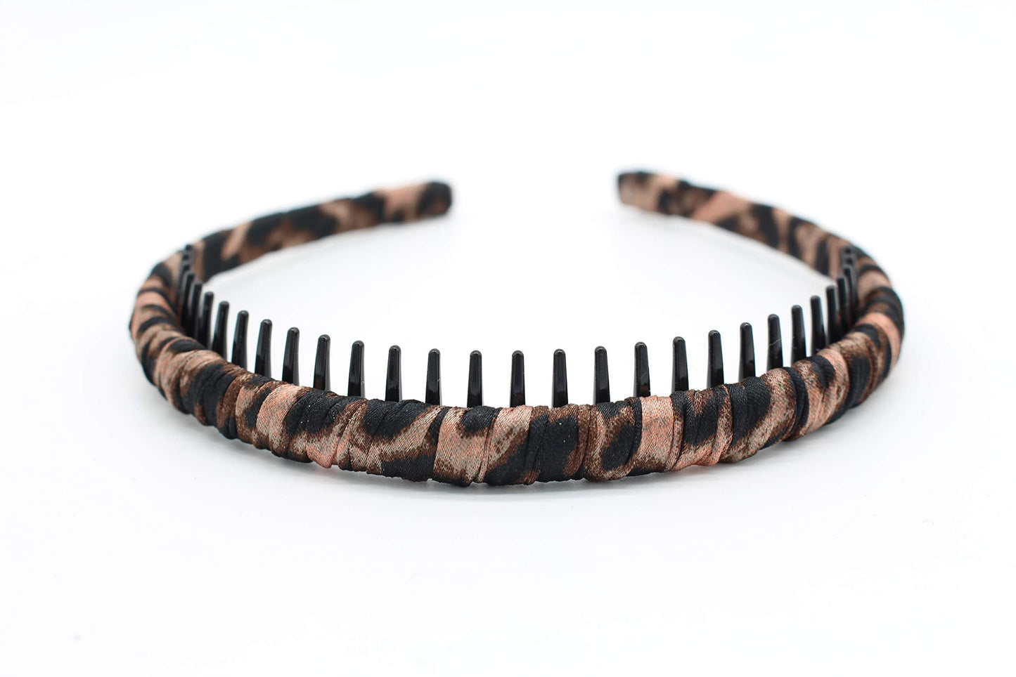 JOBAND Leopard Print hairbands,hair Headbands for women,Fashion Hair Accessories,Non-slip Resin comb teeth hair hoop ((Pack of 4))