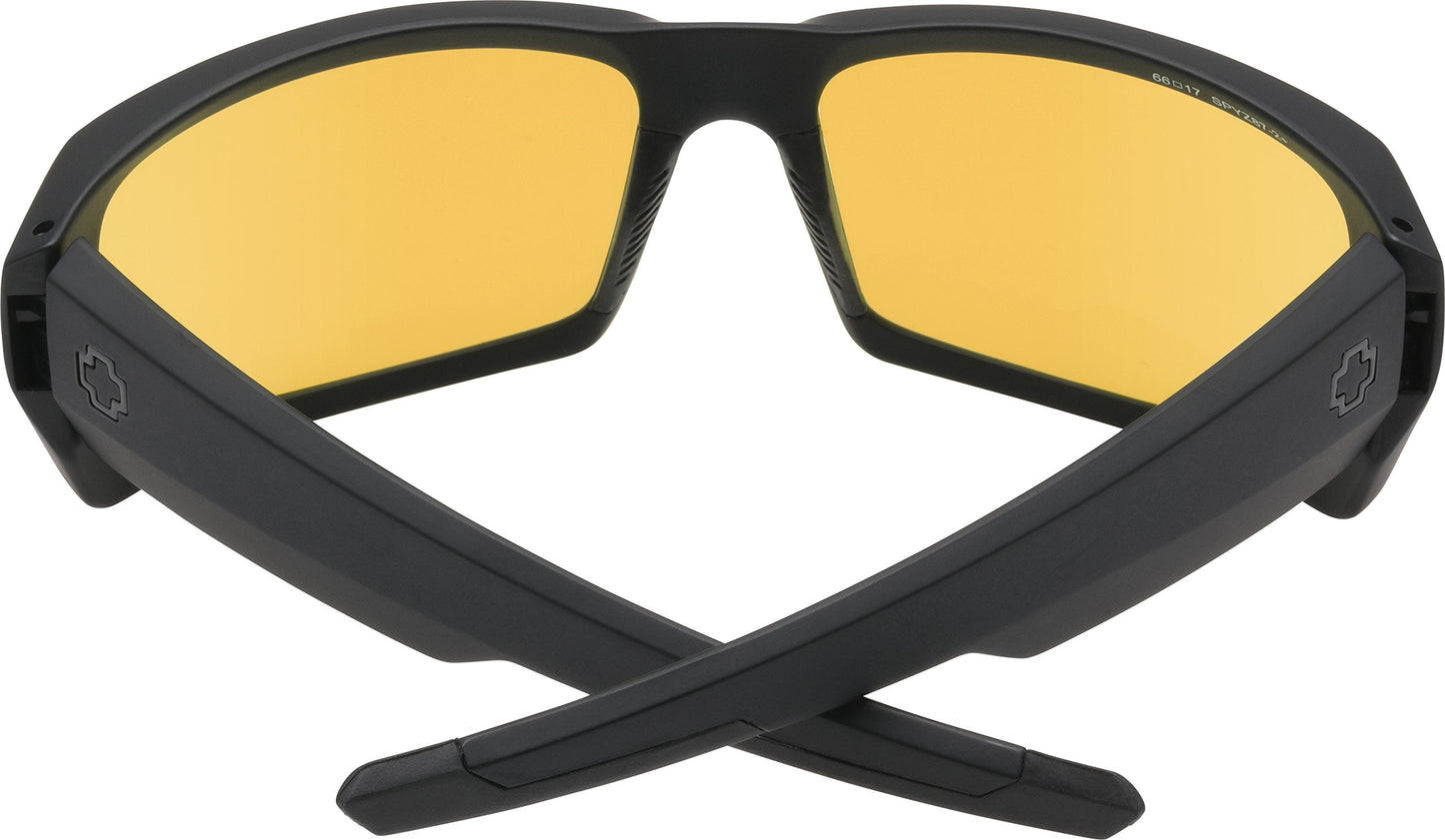 Spy Optic Men's General Rectangular Sunglasses, Ansi Matte Black & Yellow, 60 mm