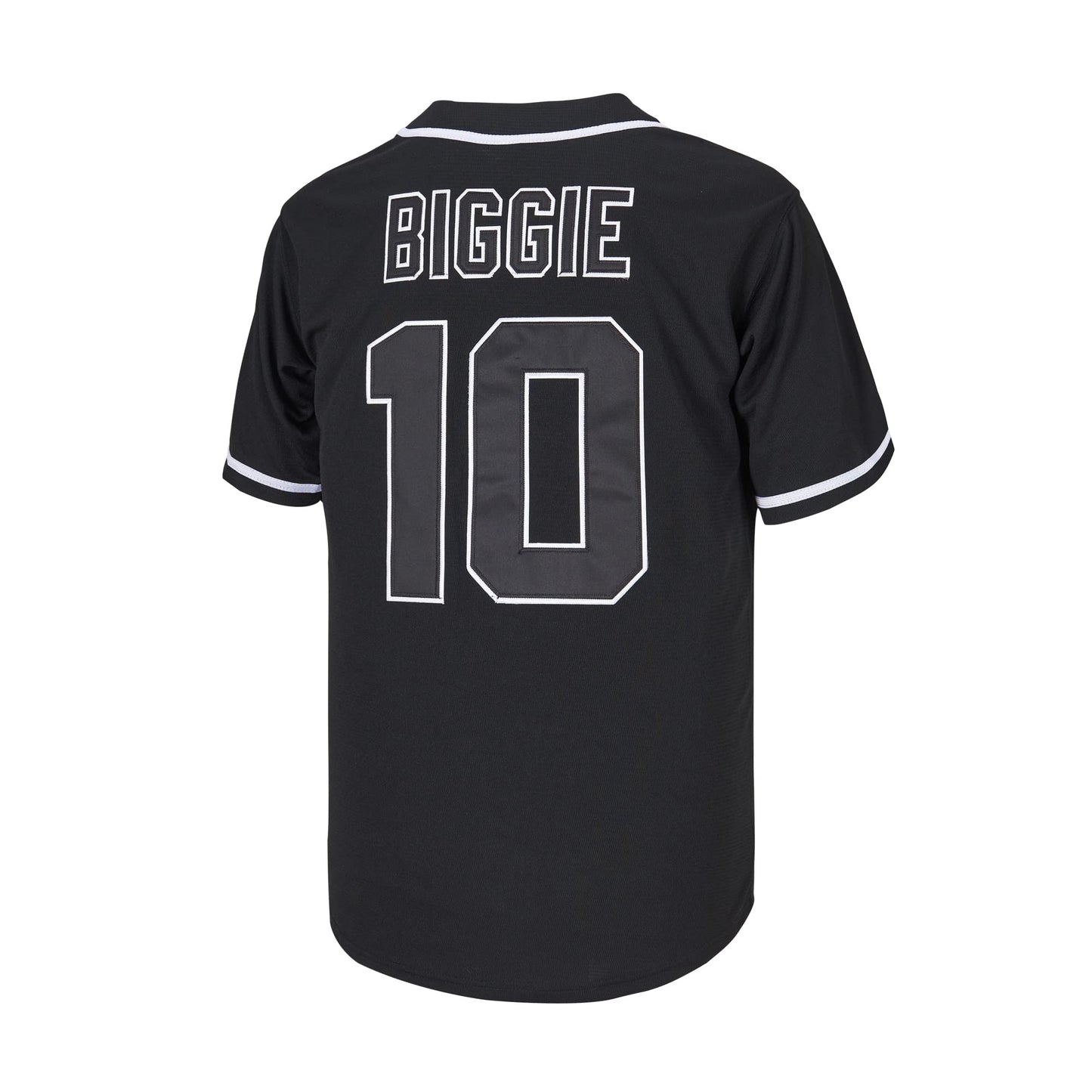 #10 Biggie Bad Boy Movie Baseball Jersey Stitched 90s Hip Hop Unisex Clothing for Party Black Size XL