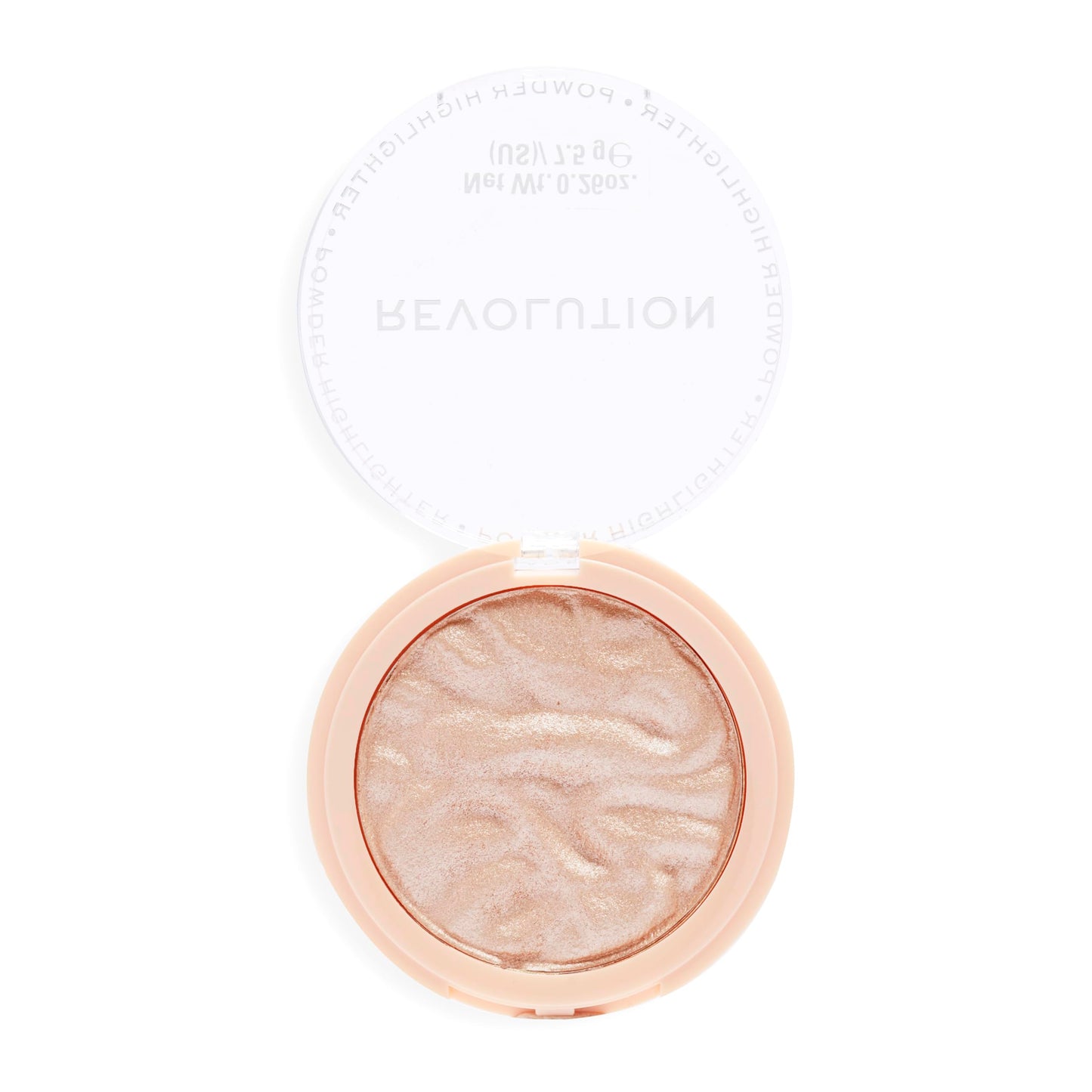 Revolution Reloaded Pressed Powder Highlighter, Intensely Pigmented for a High Impact Dewy Finish, Just My Type, 0.22 Oz