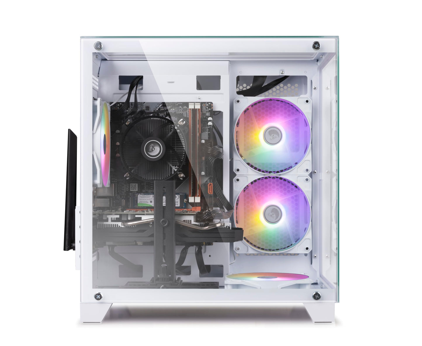 Prebuilt Gaming PC Desktop Computer,Intel Core i7 Desktop,Operating at A Frequency of 3.4-3.9 GHz,RX590 Graphics Card with 8GB GDDR5 Video Memory,16GB RAM, 1TB NVME SSD,WiFi 5.0,RGB Fan x4