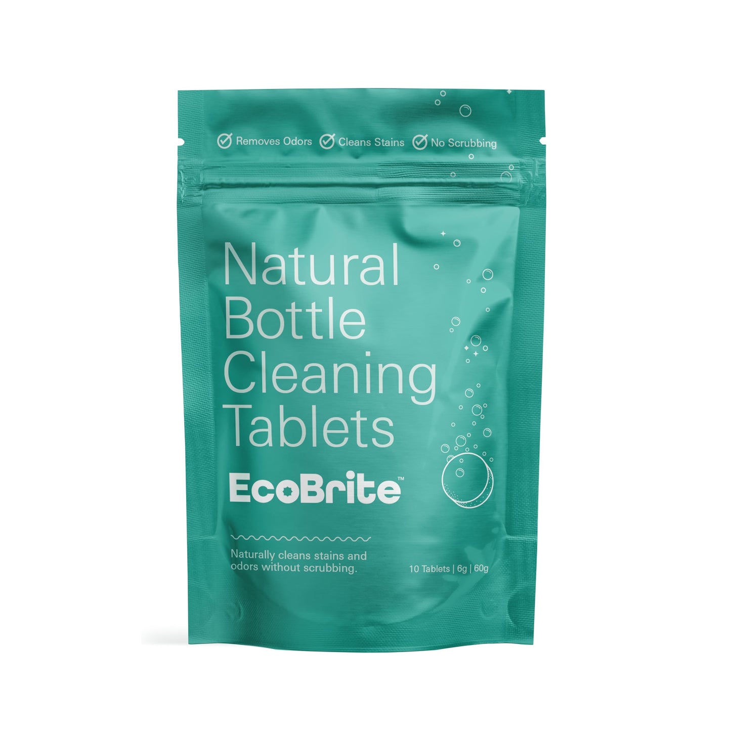 Owala EcoBrite All Natural, Powerful Cleaning Tablets, Cleans Stainless Steel, Tumbler, Insulated, Reusable, and Plastic Water Bottles, Chlorine and Phosphate Free (Pack of 10)