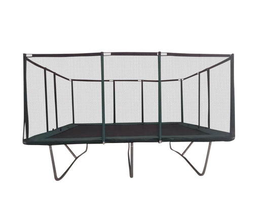 Happy Trampoline Pro Rectangle Trampoline 14x16 - Gymnastics Trampoline with Net Enclosure - Large Trampoline for Backyard Heavy Duty 750lbs Jumping Capacity-Commercial Grade Outdoor Trampoline